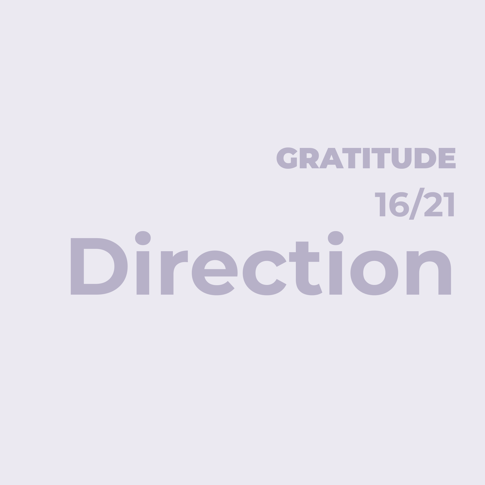 From Gratitude to Thanksgiving