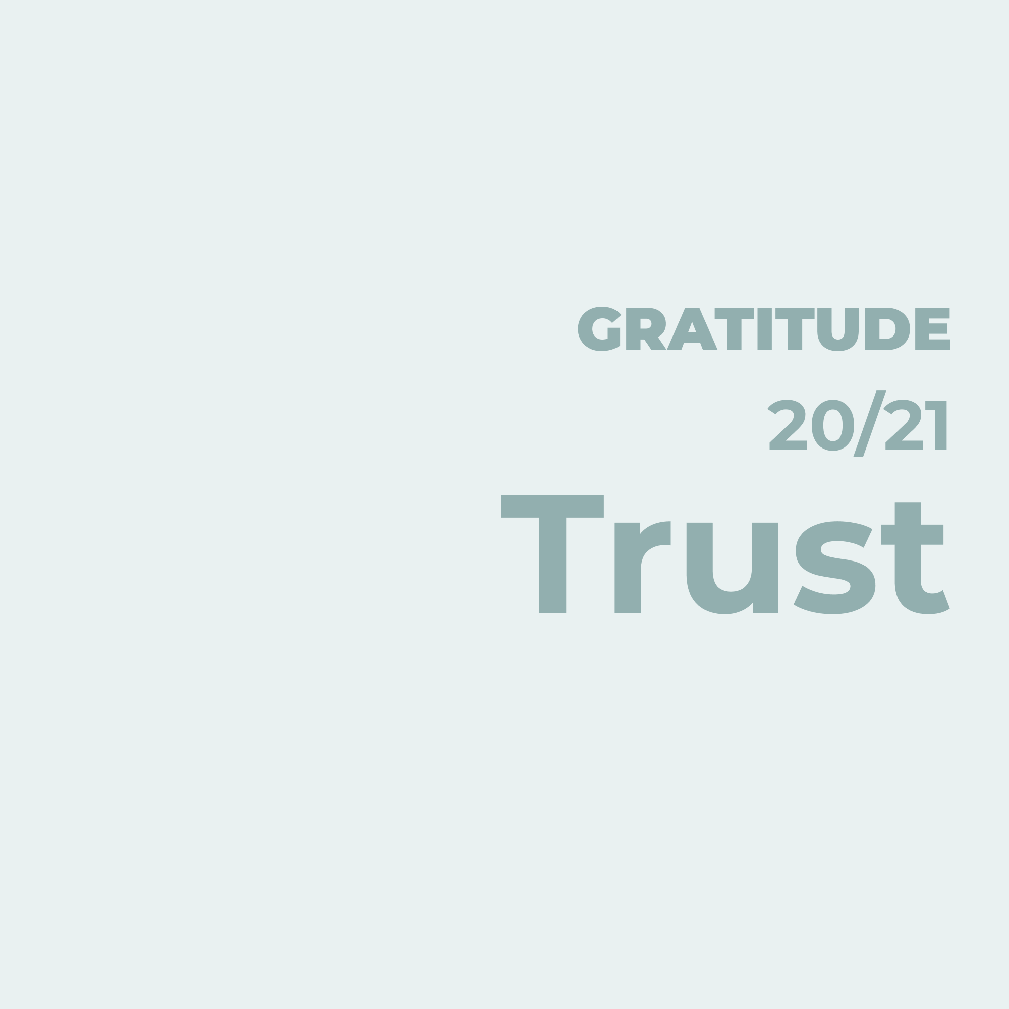 Abiding in What Has Been Given