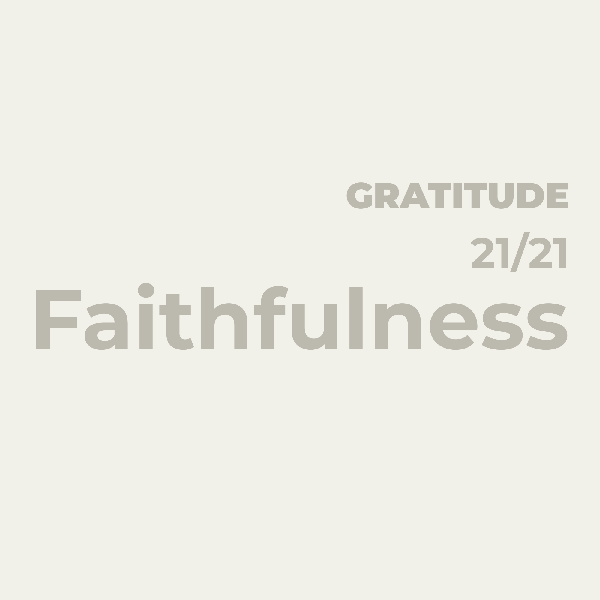 Gratitude That Remains