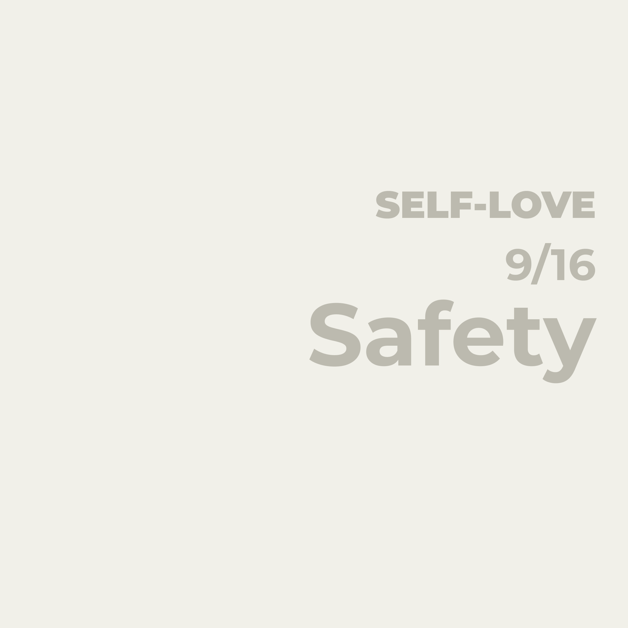 Self-Love and Emotional Safety