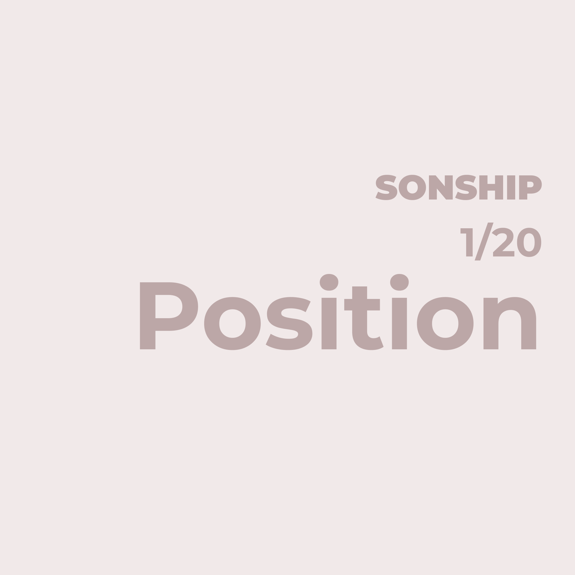 Sonship Is a Place, Not a Goal