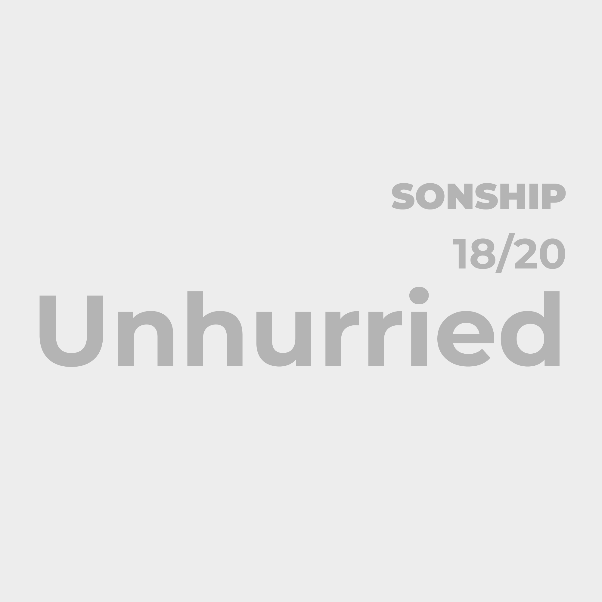 Following God Without Urgency