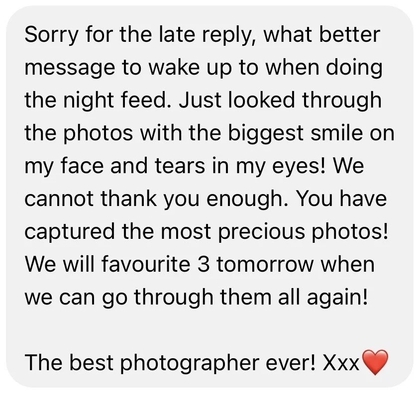 Lovely words from clients