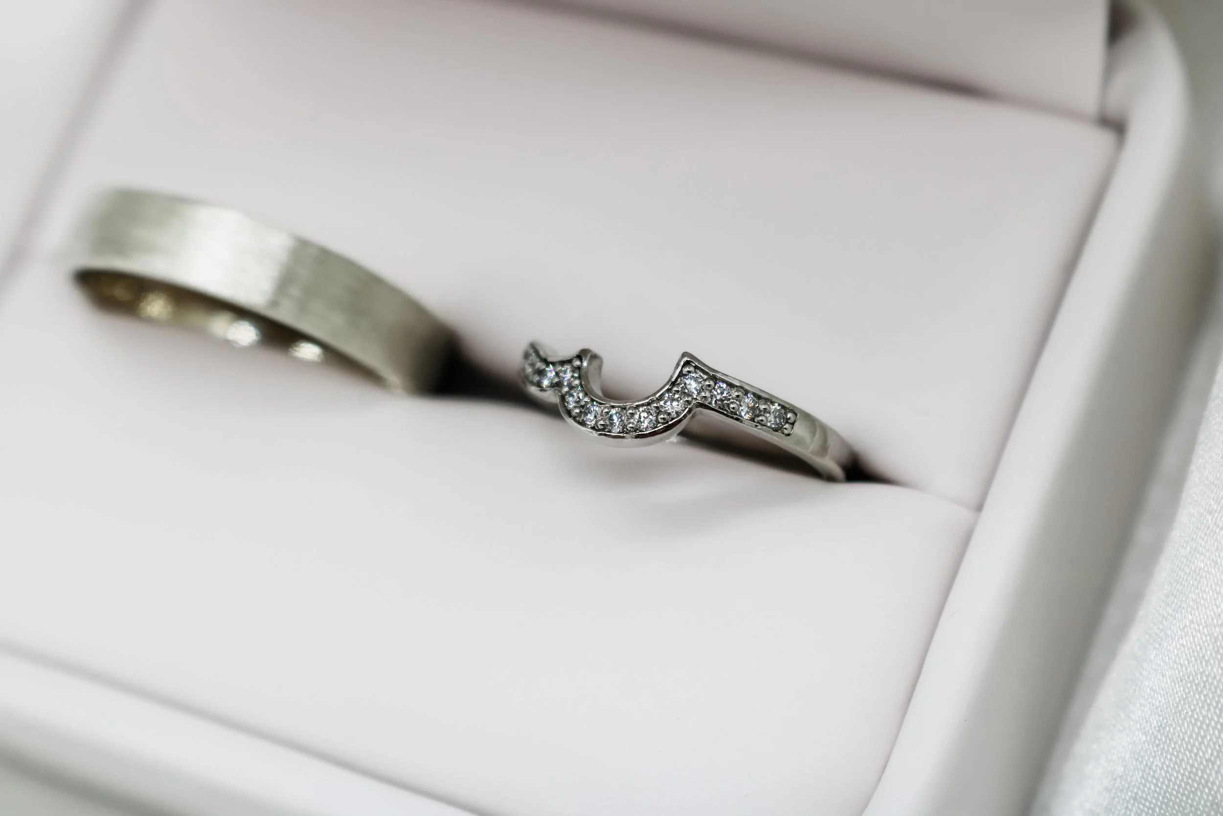 Platinum Wed Fit Ring in Platinum with Natural Diamonds