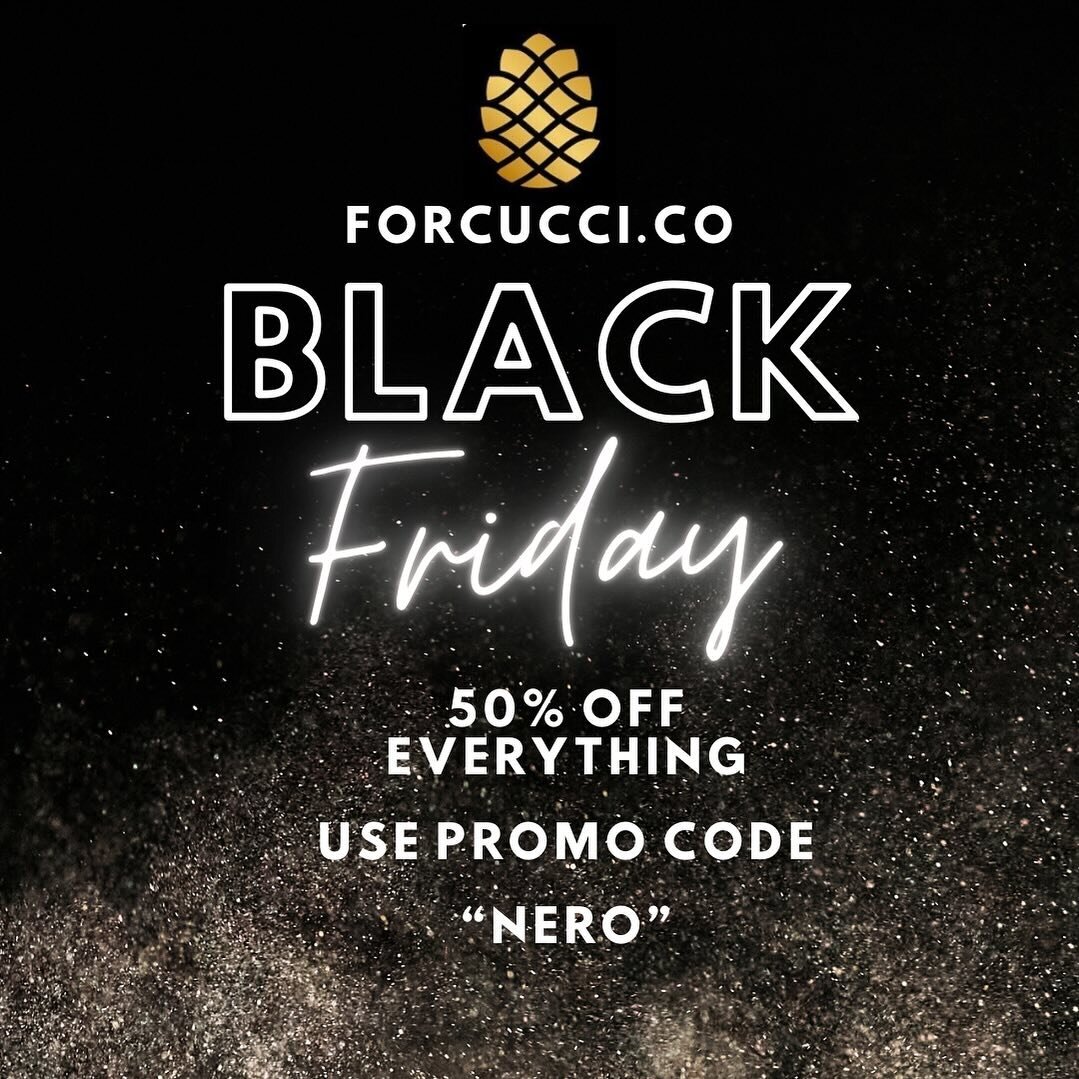 Get that business class upgrade when you roll into the airport wearing your Forcucci tee or cap. 

50% off all products for Black Friday starting now. 

Use promo code NERO.

#forcucci #blackfriday #blackfridaysale #streetwear #digitalnomads #luxuryb