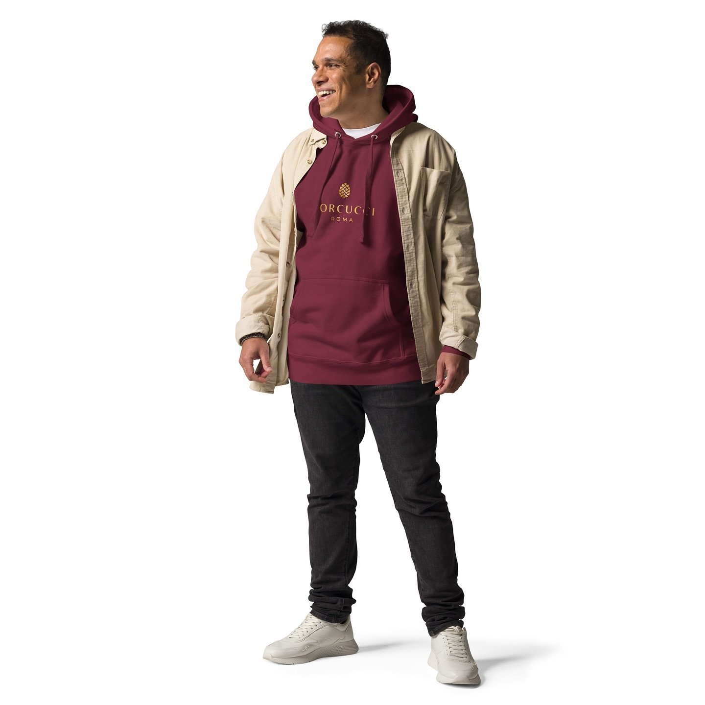 The Forcucci &ldquo;Pigna&rdquo; hoodie in Maroon with Gold detail. 

SWIPE - Kind of has that @officialasroma color vibe going on. ⚽️

Have you discovered us yet on TikTok? 

Go find Forcucci on @tiktok and be the FIRST to follow. You&rsquo;ll know 