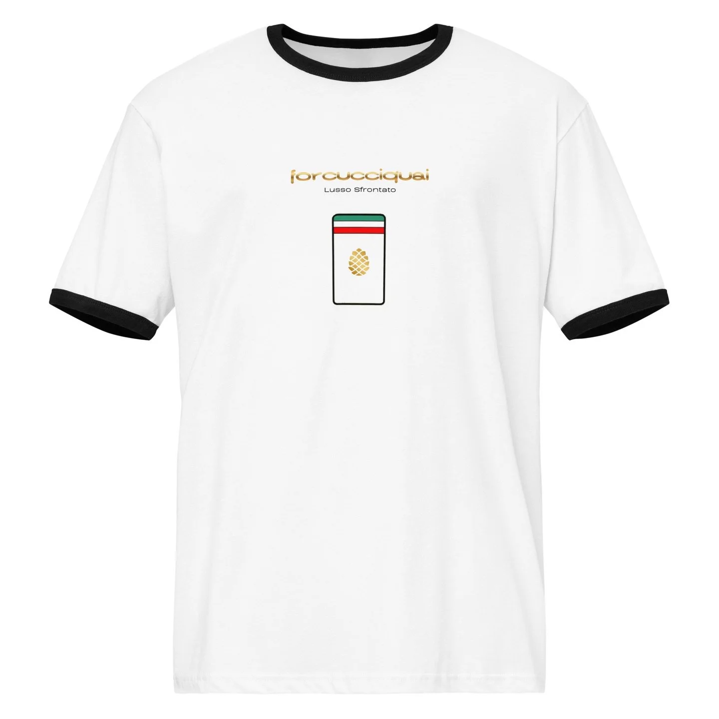 The Forcucci nod to the stylish disco funk band with this play on words. 

#forcucci #streetwear #jamiroquaifans #ringertee #lussosfrontato