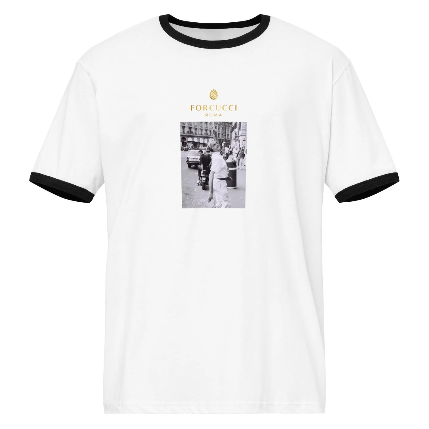 The crazy man from Piazza Barberini. 

Remigio in all his glory. 

An original photo from 1989 full of bravado. 

Limited edition. 

#forcucci #streetwear #remigio #teeshirtoftheday #pazzarello