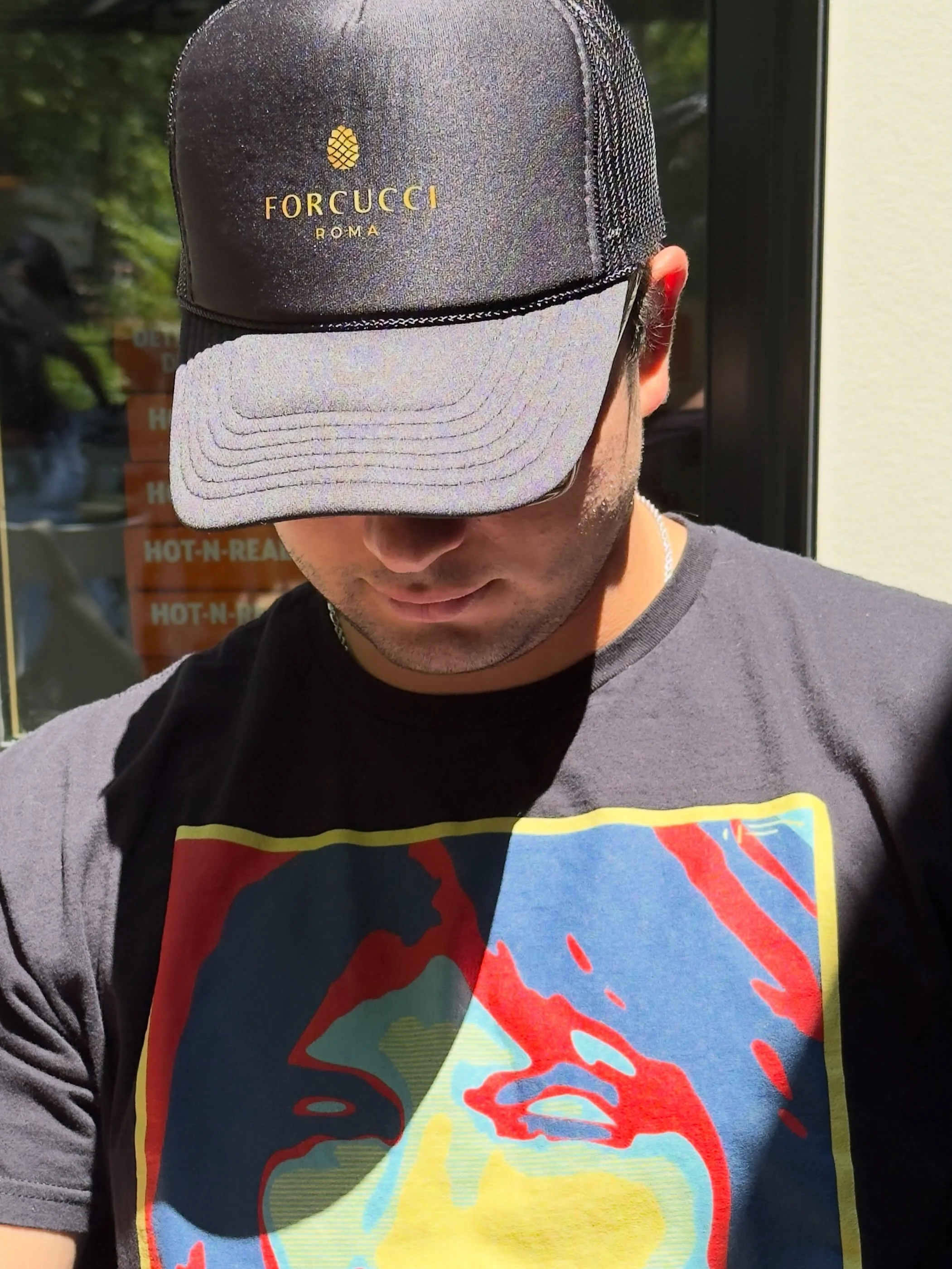New - Forcucci Trucker Hat Gold on Black.

#forcucci #truckerhat #streetwear #spacecowboy #luxurygear