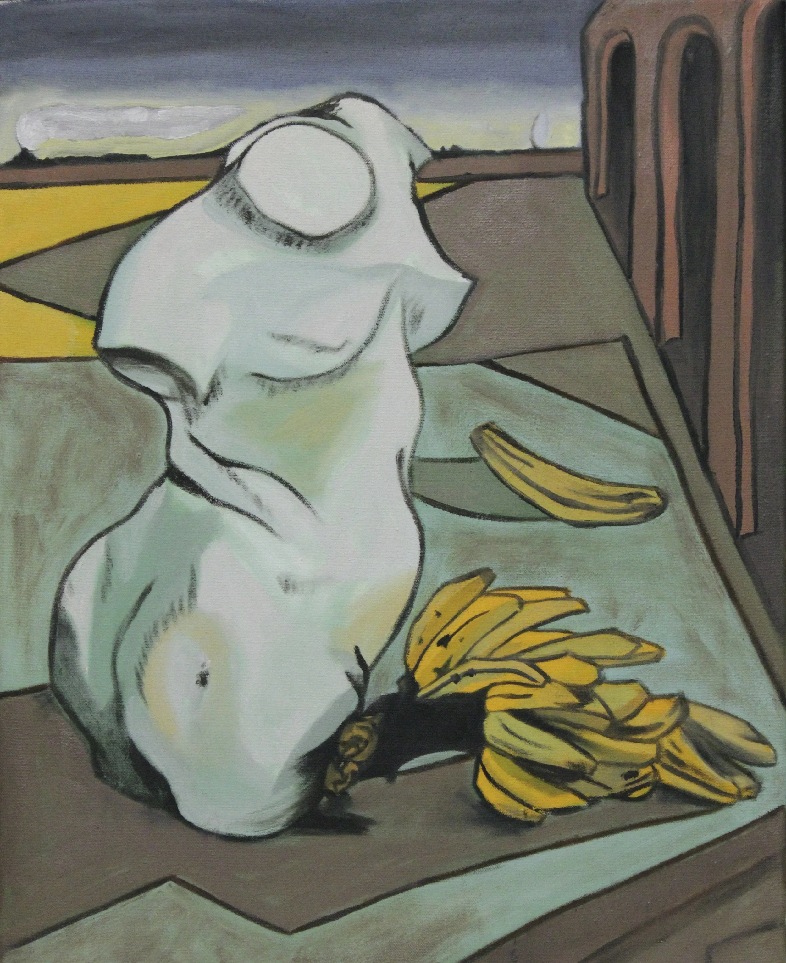 Giorgio de Chirico's "Transcript of the Poet" Recreation | 
Oil Painting on Canvas | 
Dec. 2022