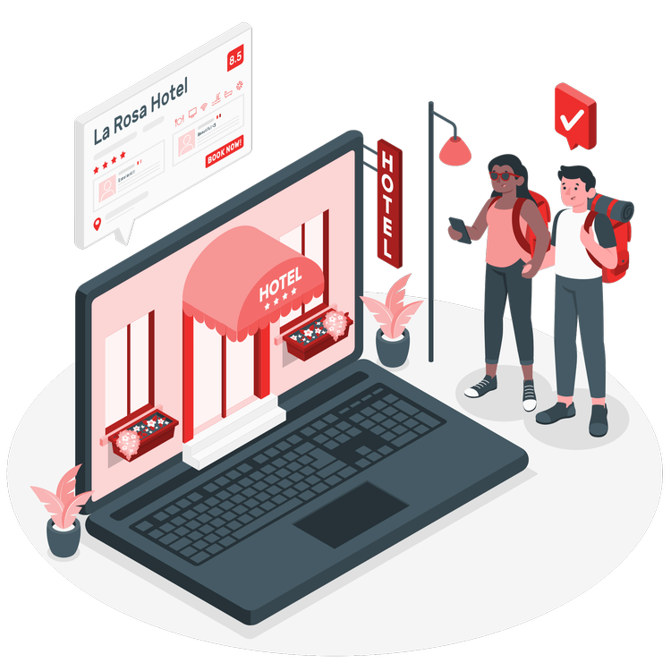 Travelers using hotel reputation management solution