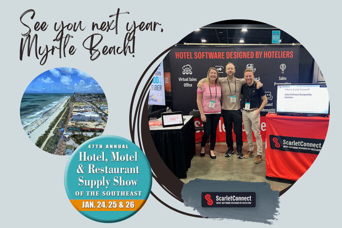 Scarlet Connect attends the Hotel, Motel & Restaurant Supply Show of the Southeast 2023