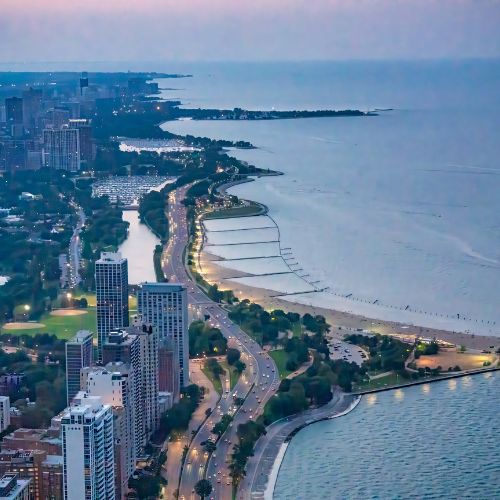 Chicago lakefront view