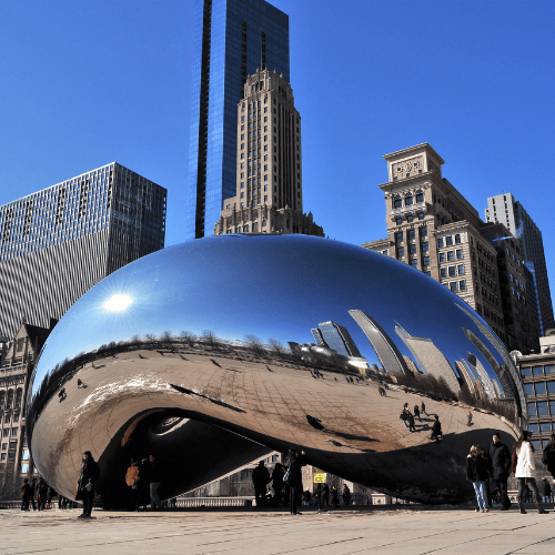 Cloud Gate Sculpture in Chicago