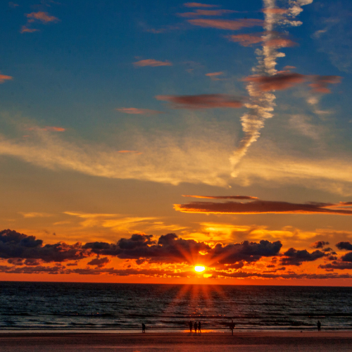 Glencoe beach sunset