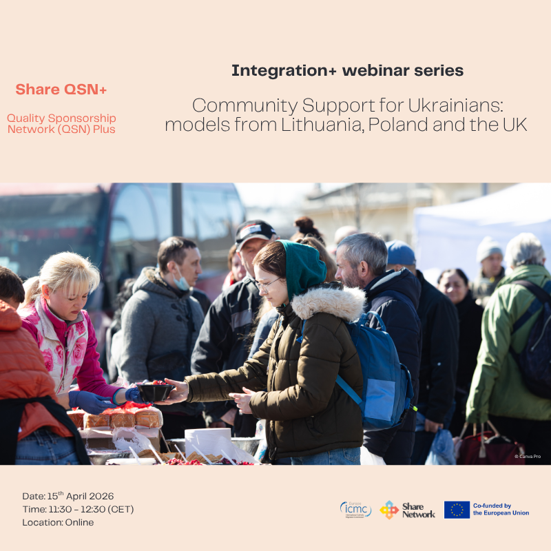 Integration+ Webinar series: "Community Support for Ukrainians: models from Lithuania, Poland and the UK"