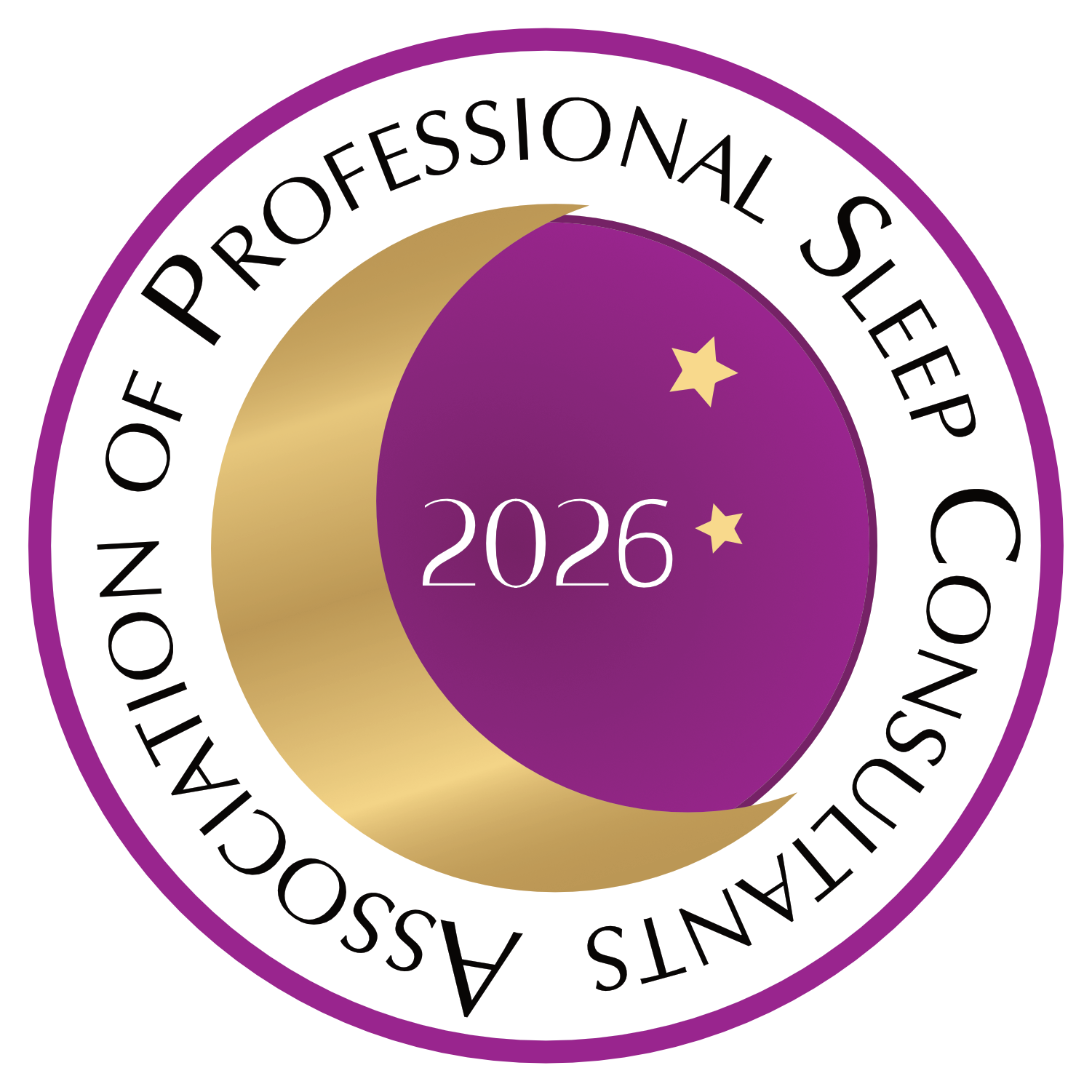 Association of Professional Sleep Consultants 2026 member certification seal for Gentle Night