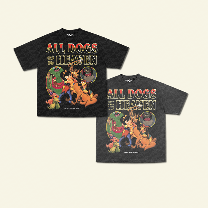 ALL DOGS GO TO HEAVEN BOOTLEG TEE (SS)
