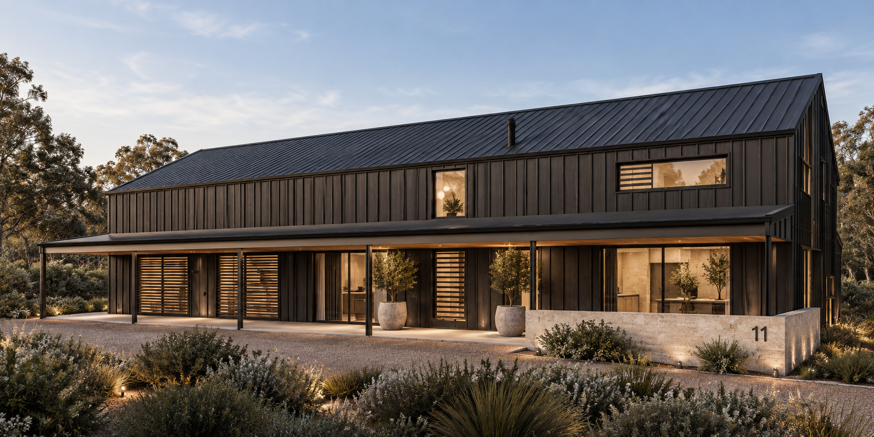 Modern Farmhouse at Dusk.png