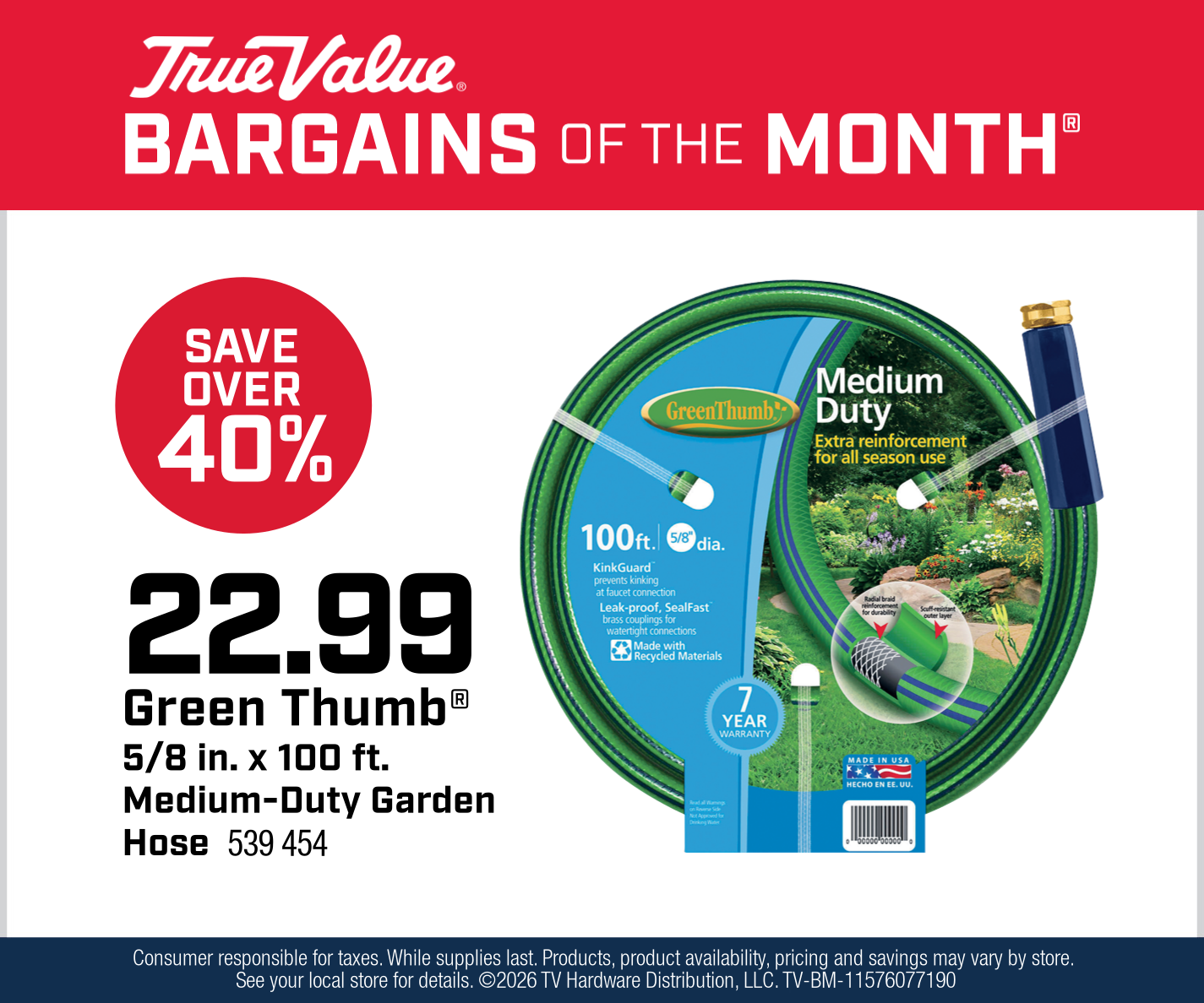 June 2026 BOM Digital Ad - Green Thumb Medium-Duty Garden Hose1.png
