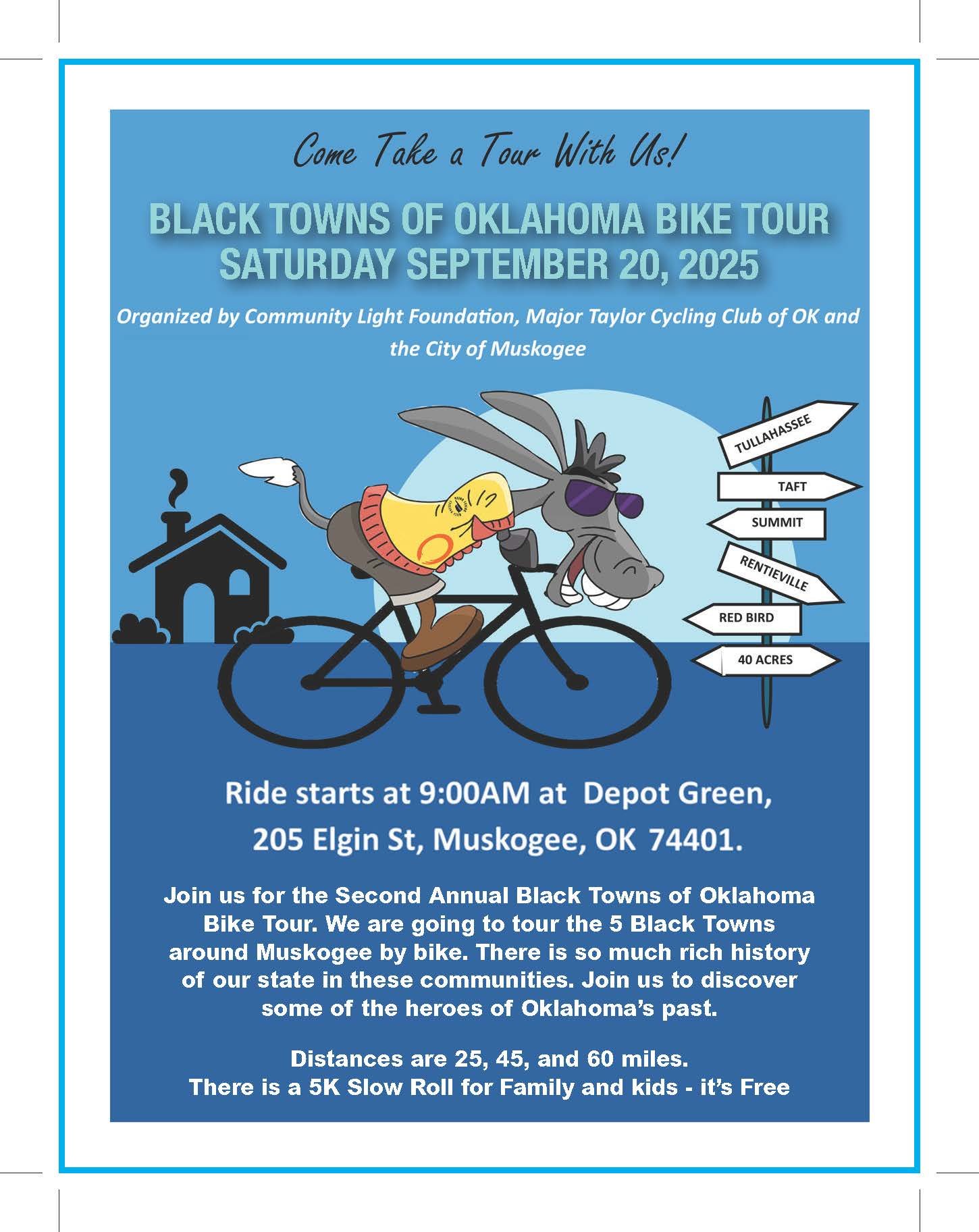 Black Towns of Oklahoma Bike Tour — The Community Light