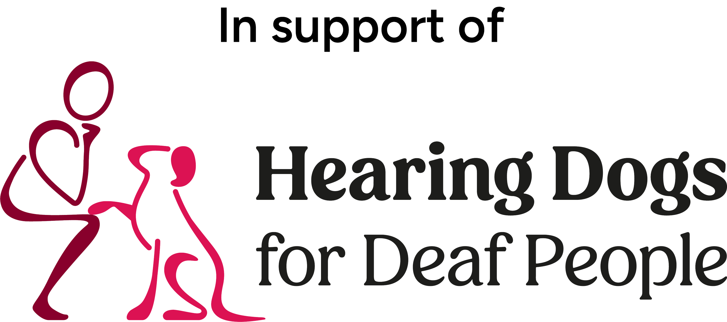 In support of Hearing Dogs for Deaf People logo