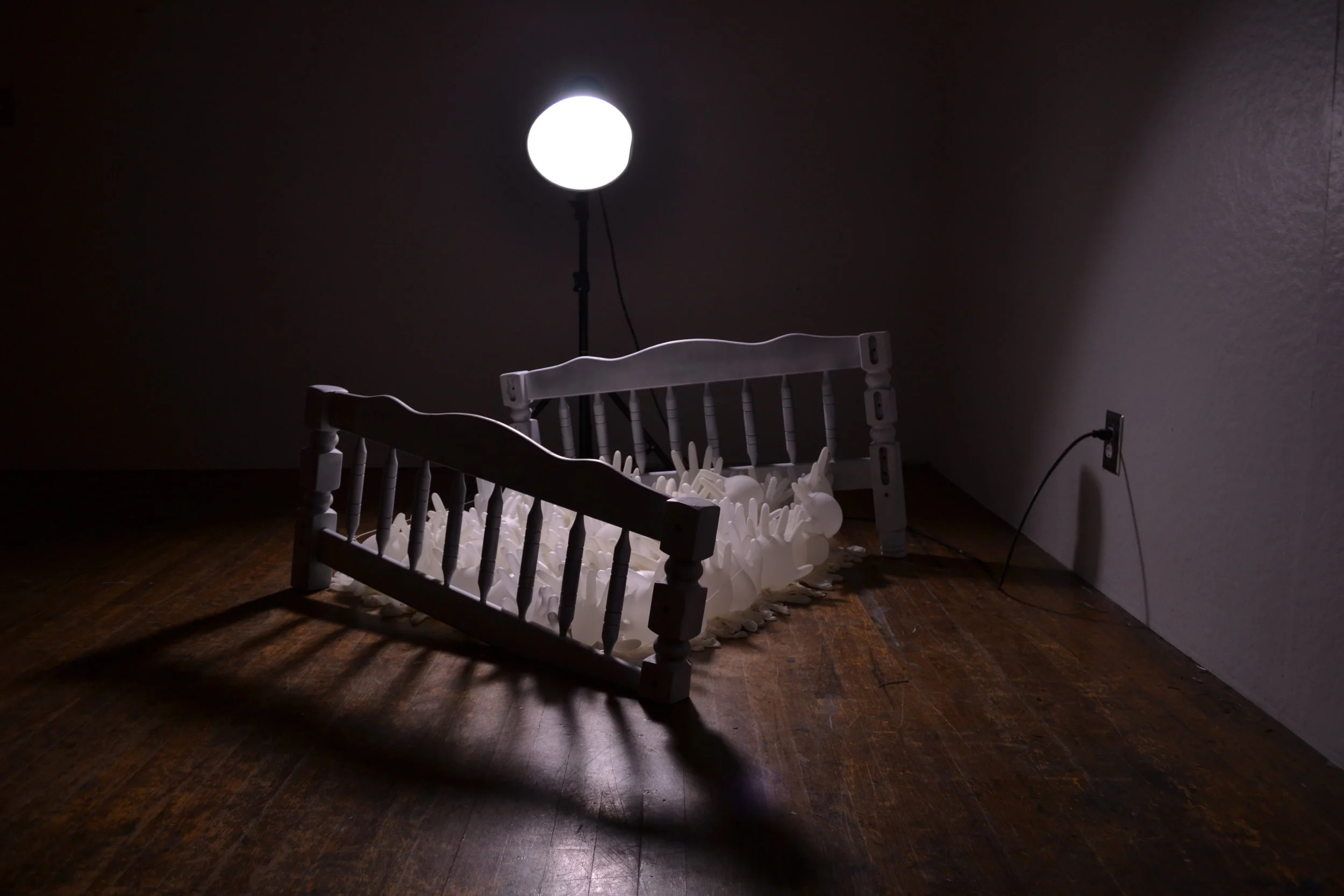 bed, site specific installation, 2015