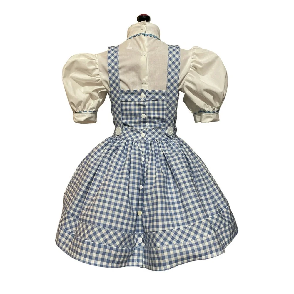 Blue checked dress inspired by Dorothy Adult Wizard of Oz  Wren Amber  Clothing
