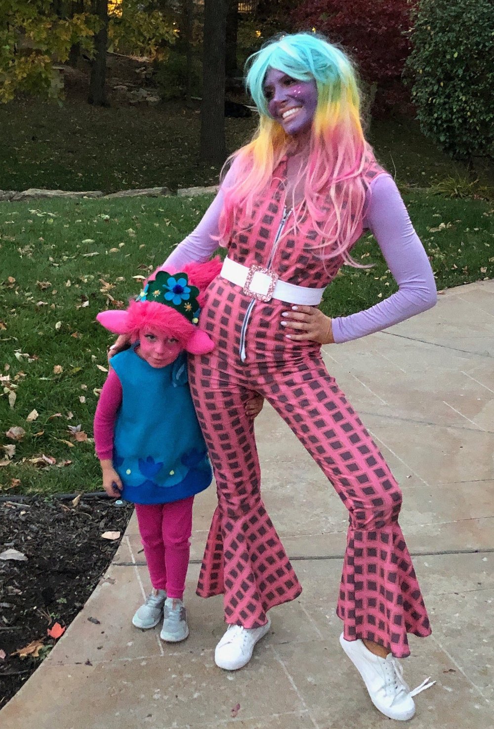 Pink check one piece inspired by Lady Glitter Sparkles Trolls