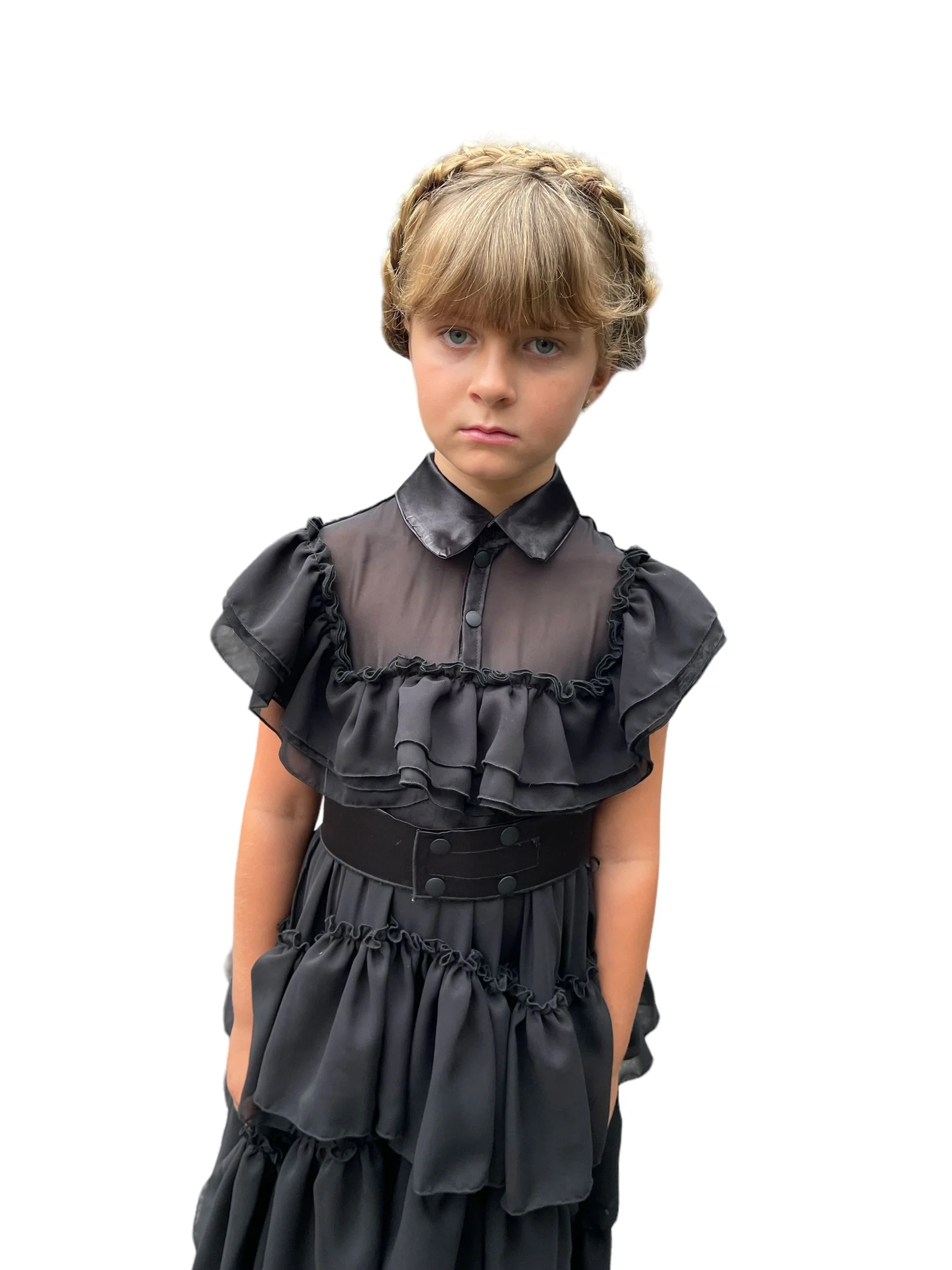 Wednesday Addams Black Dancing Dress - Kids