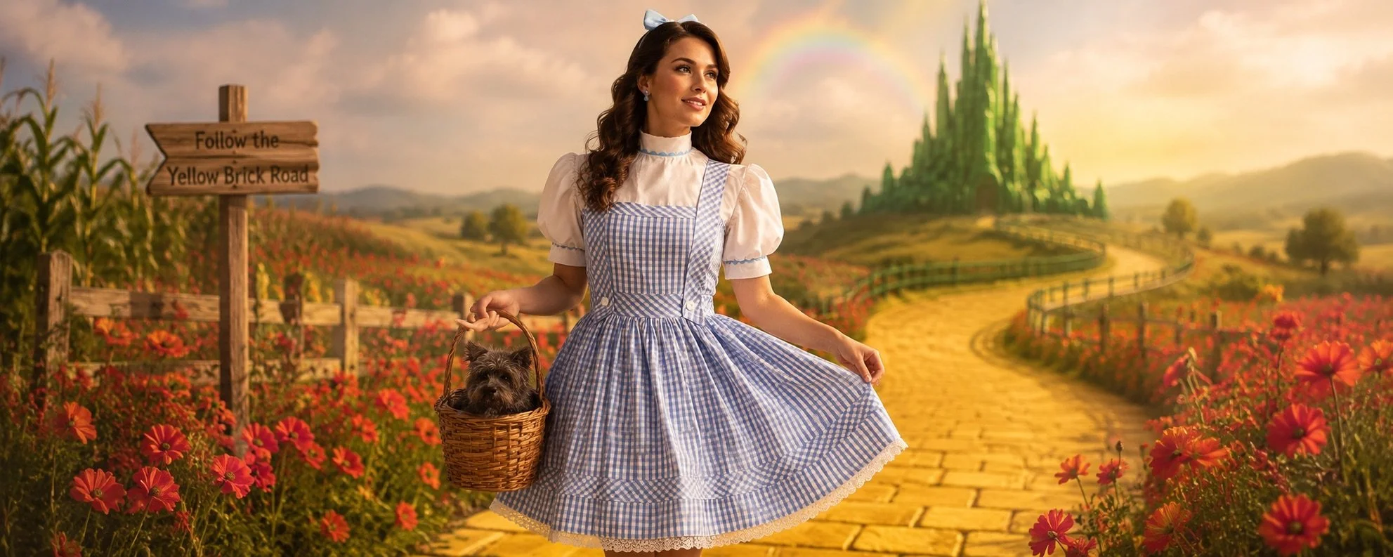 Blue checked dress inspired by Dorothy Adult Wizard of Oz