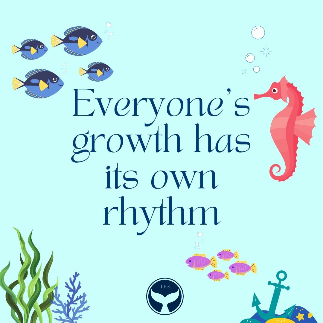 We&rsquo;re comin&rsquo; at ya with both a great reminder in life and a principle that we value as a team when it comes to teaching your Little Flippers! 💙

We know each kiddo learns and grows at their own pace and that&rsquo;s why we offer our Sign