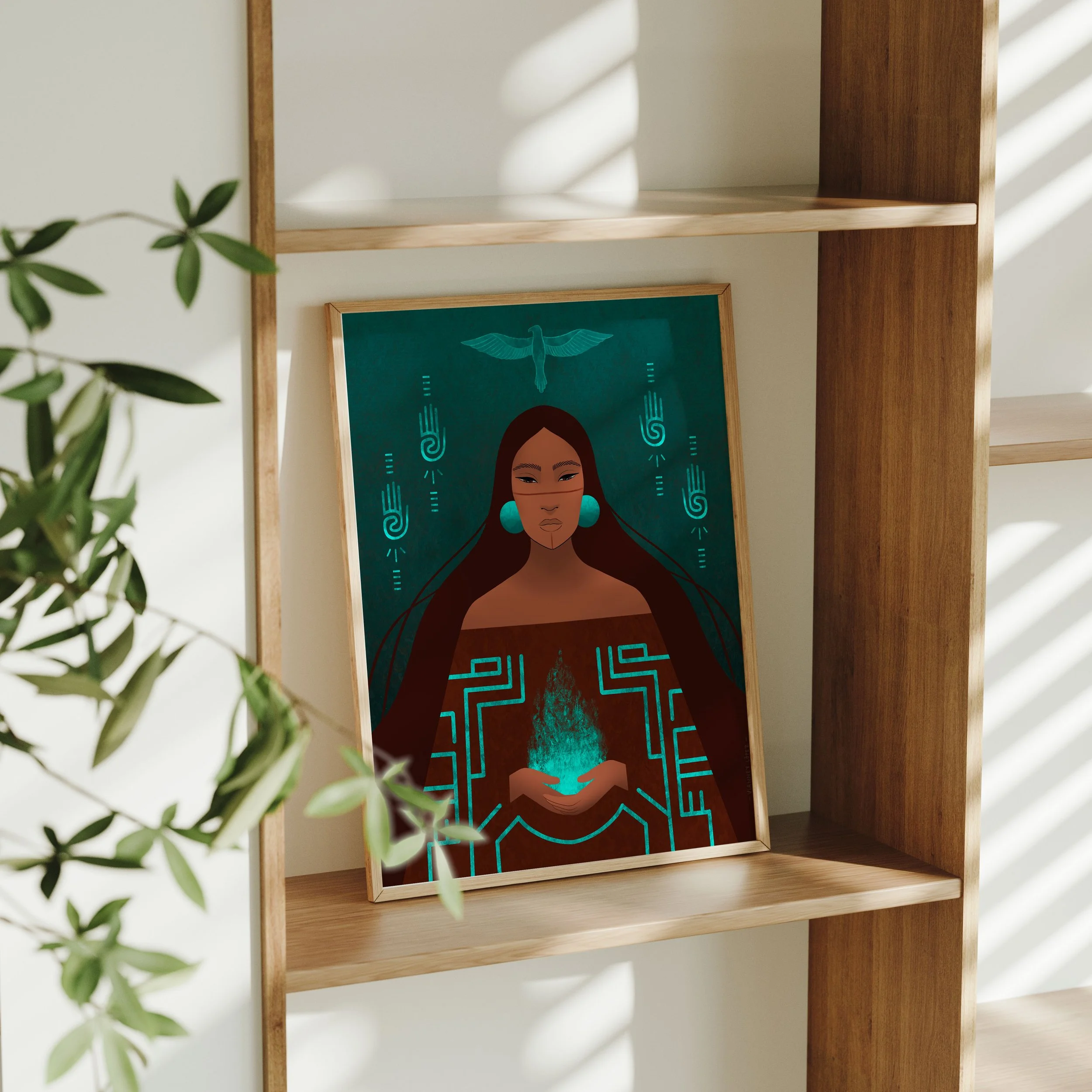 "Sacred Flame" Art Print | 11 x 14 inches