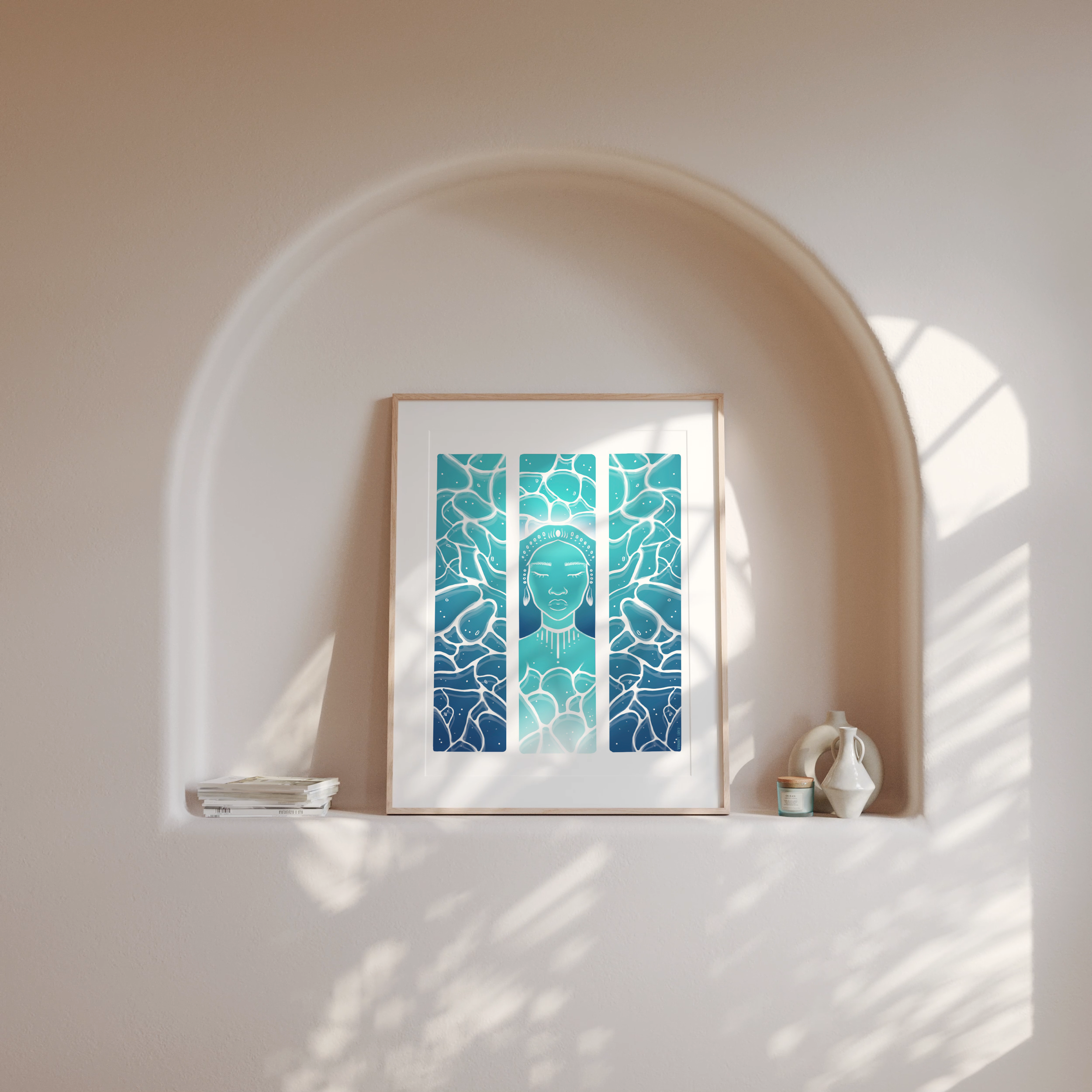 "Grandmother Water Spirit" Small Art Print