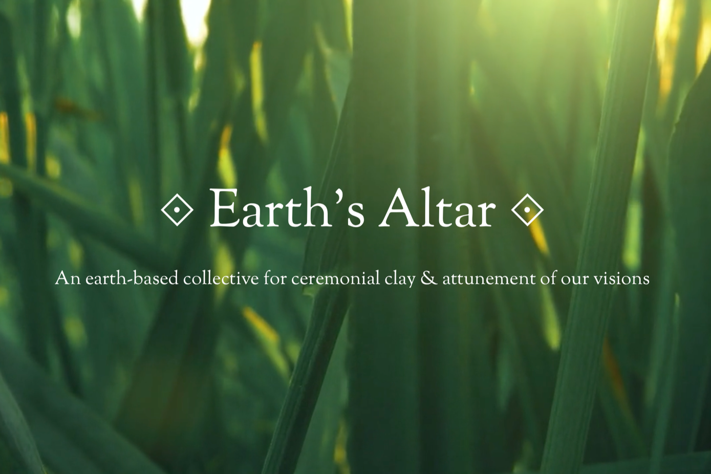 Earth's Altar | 5 Week Online Ceremonial Container