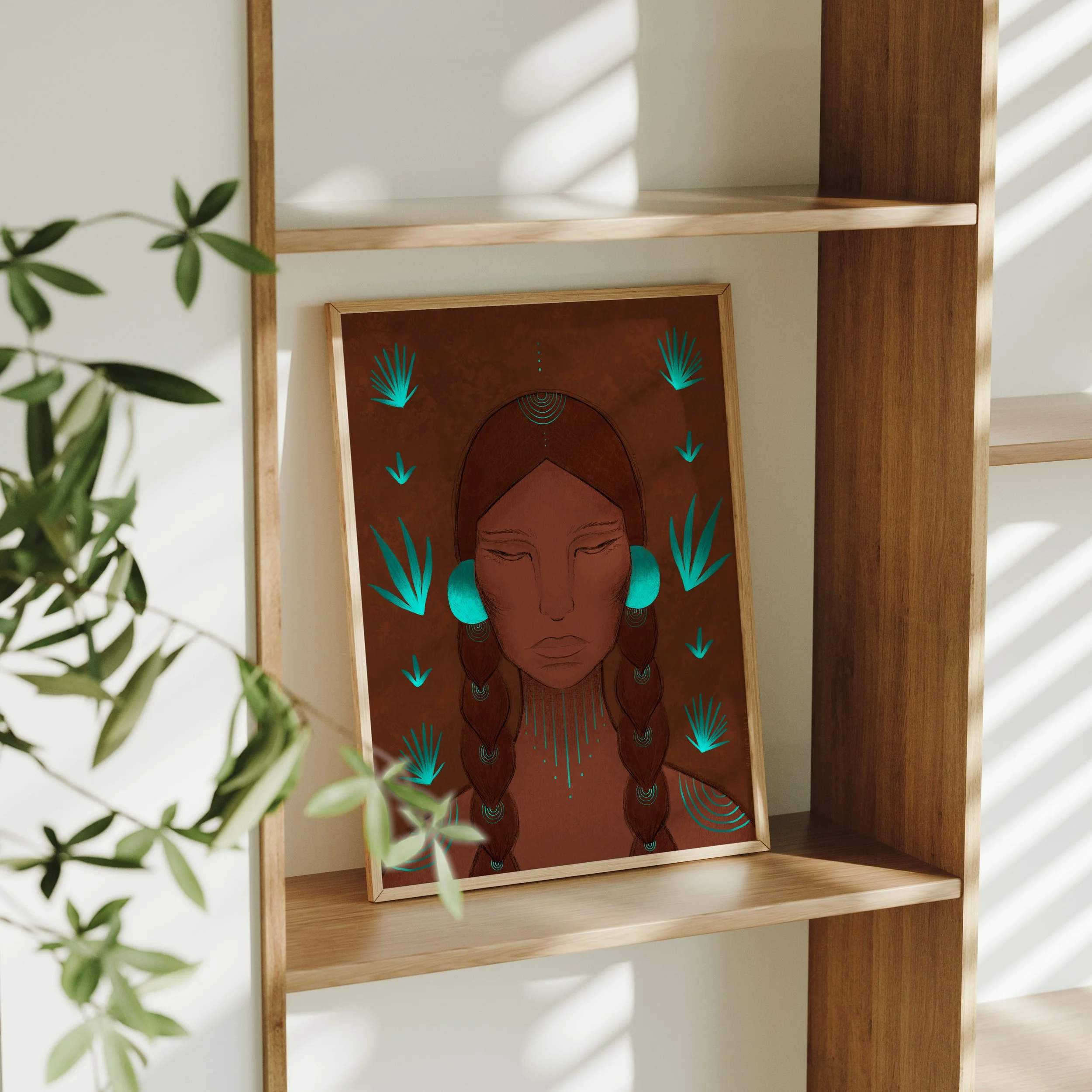 "Into the Earth" Art Print | 11 x 14 inches