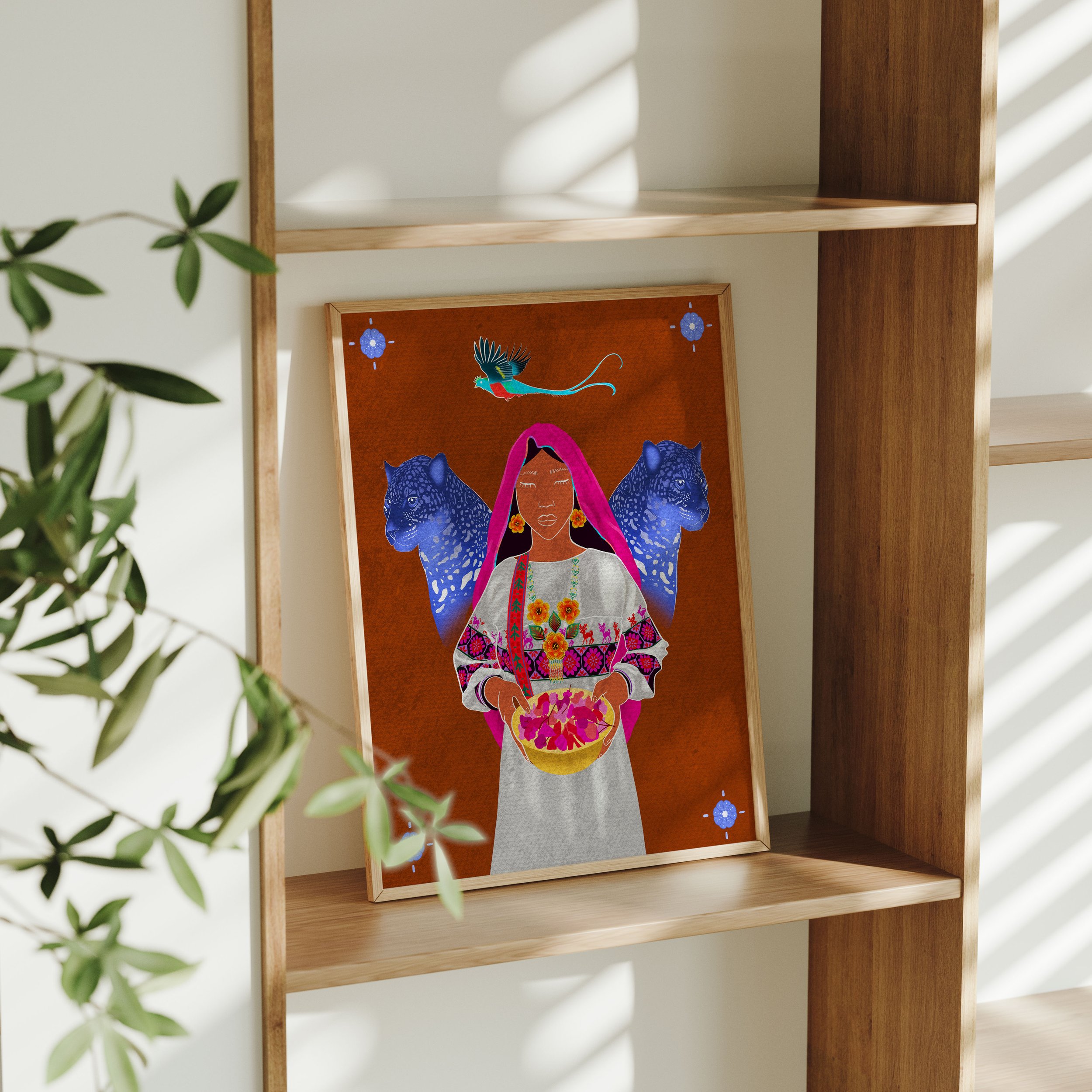 "Wixárika Mother" Art Print | 11 x 14 inches