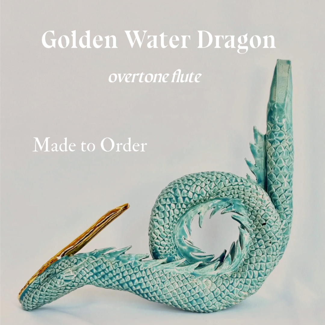Golden Water Dragon Overtone Flute - Made to Order