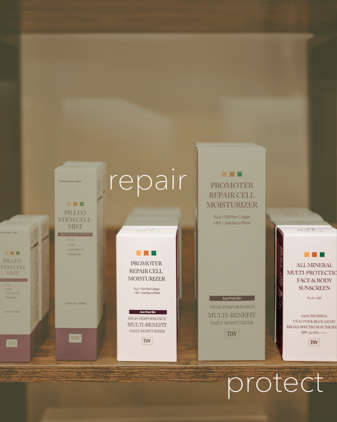 Skincare product displayed at AM Skincare including barrier supportive moisturizers and treatment products.