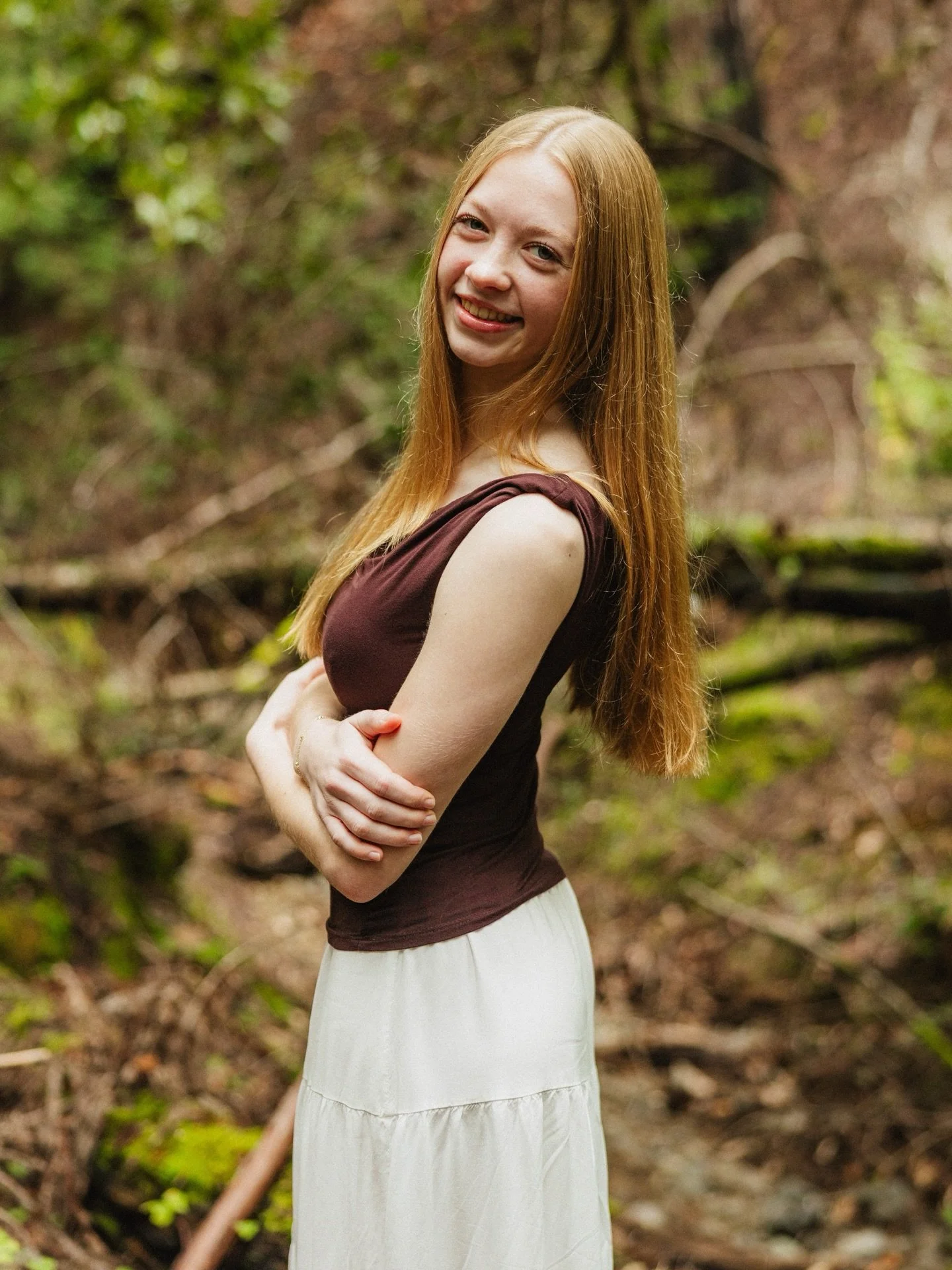 #SENIORSUNDAY with Elizabeth at Armstrong Woods State Park!

I don&rsquo;t post the forest much, and truthfully, it&rsquo;s mainly because I feel the green throws off my grid on IG 😅
I will endeavor to post some more greenery on Tik-Tok, and on my n