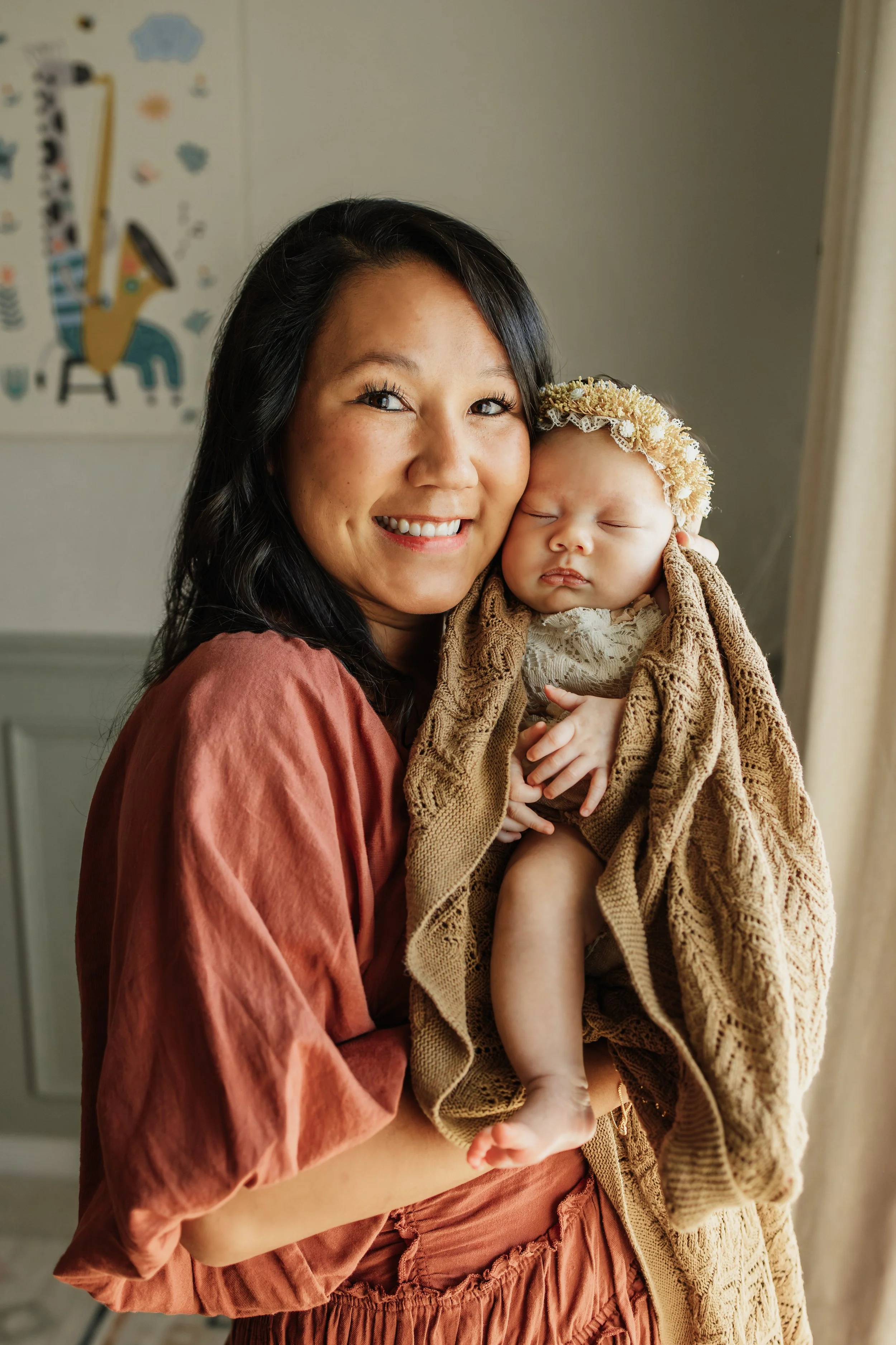 Luxury in-home newborn photography session in Pensacola by Kristen Coberly Photography