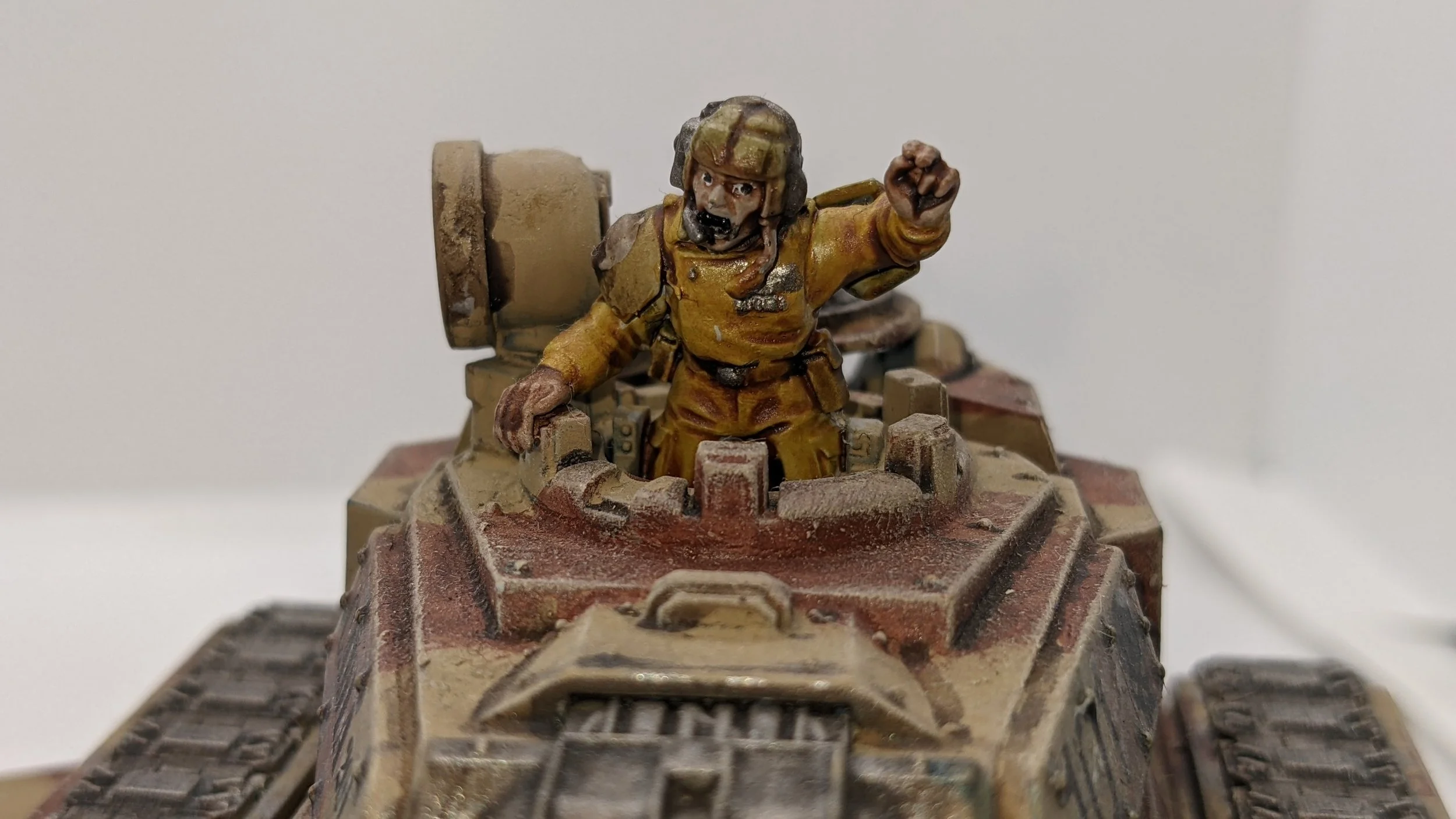 Cadian 201st Sand Shrikes Leman Russ Executioner Tank Commander
