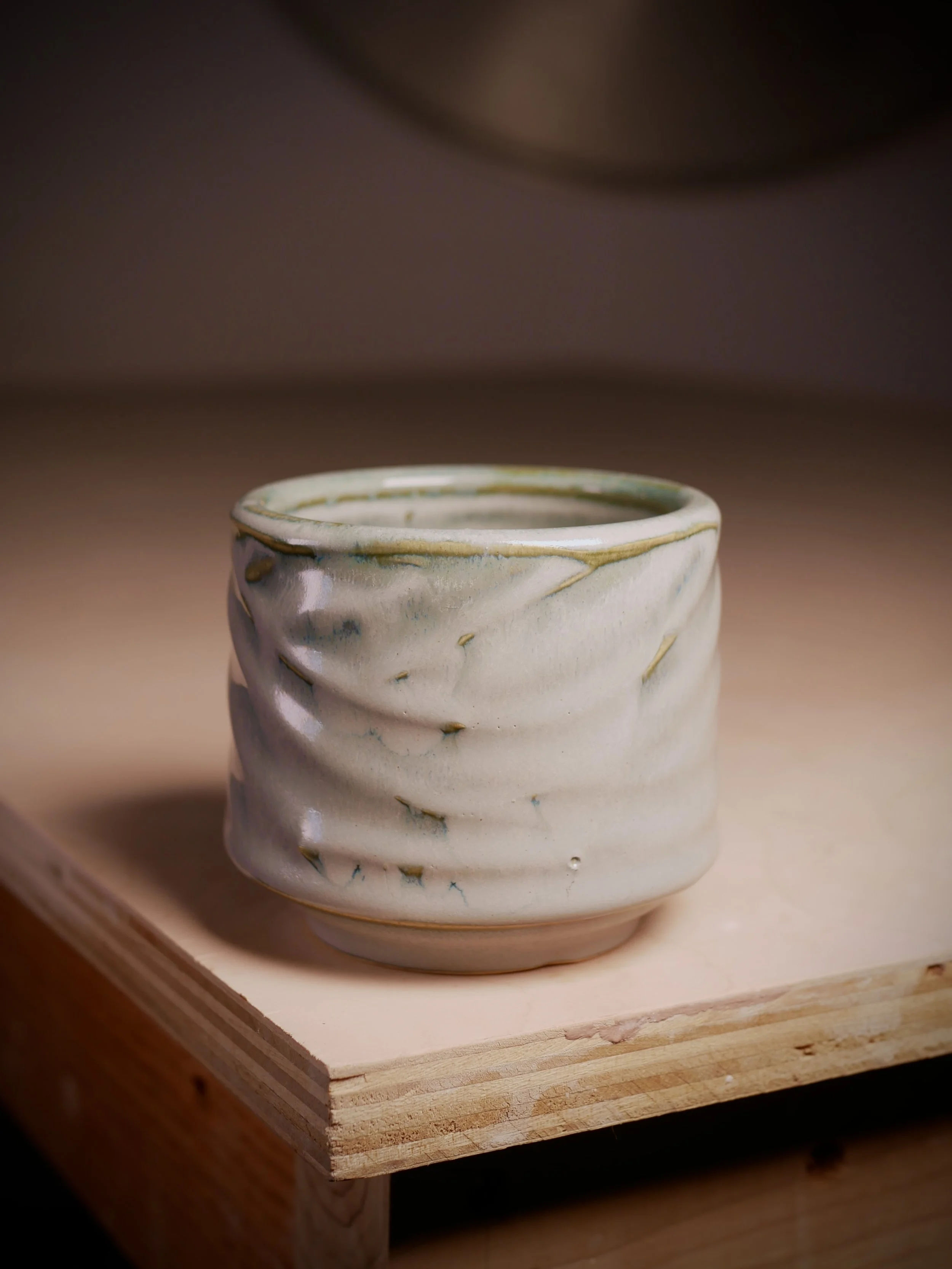 8 oz Slip Textured Lowball Tumbler - Robin Egg