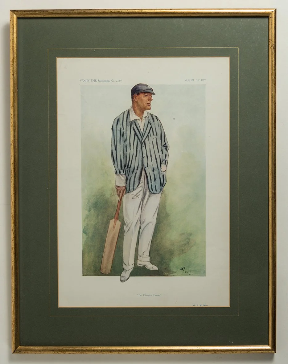 Lot 412

'The Cricketers of Vanity Fair'. Excellent collection of twenty seven original colour chromolithographs of cricketers, as listed by John Arlott in 'The Cricketer', August 1953 and J.W. Goldman's additional list published in 'The Cricketer' i