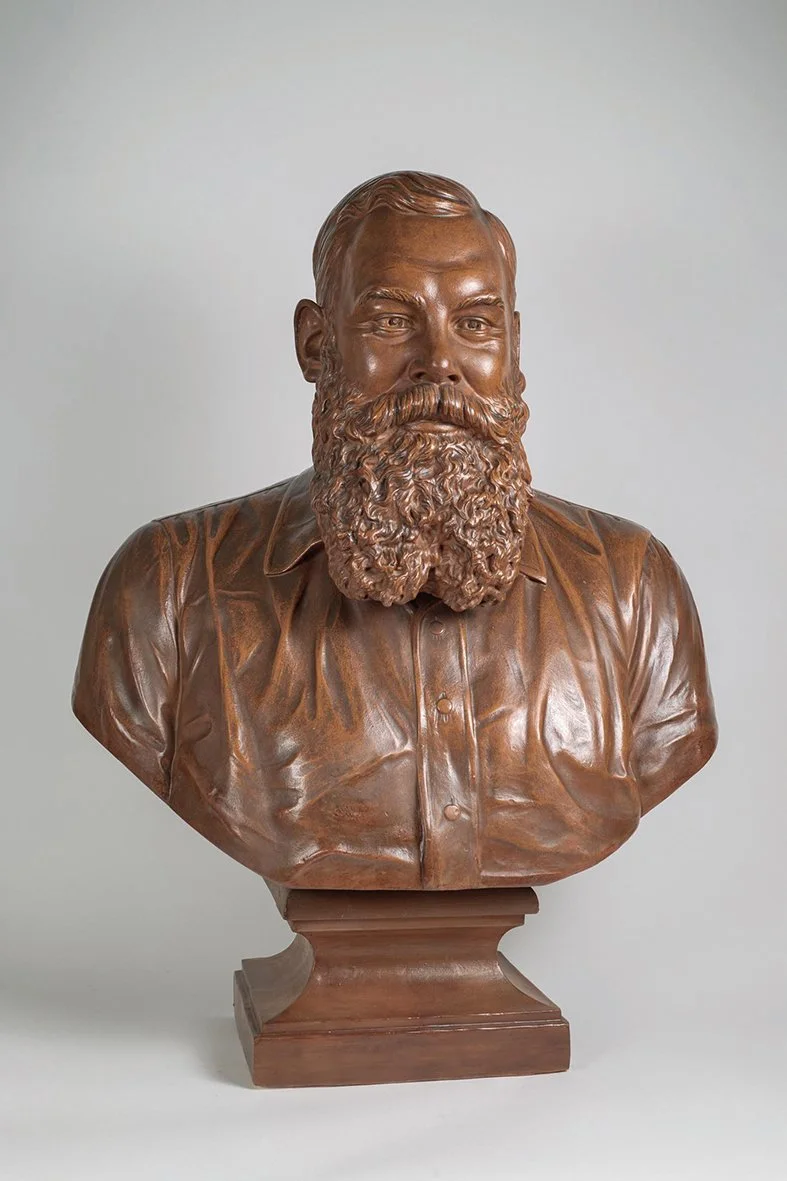 Lot 1010

William Gilbert Grace. Gloucestershire, London County & England 1870-1904. Very large and imposing, head and shoulders, bust of Grace sporting a forked beard and wearing a cricket shirt by artist William Henry Tyler SC (fl. 1880-1893). The 