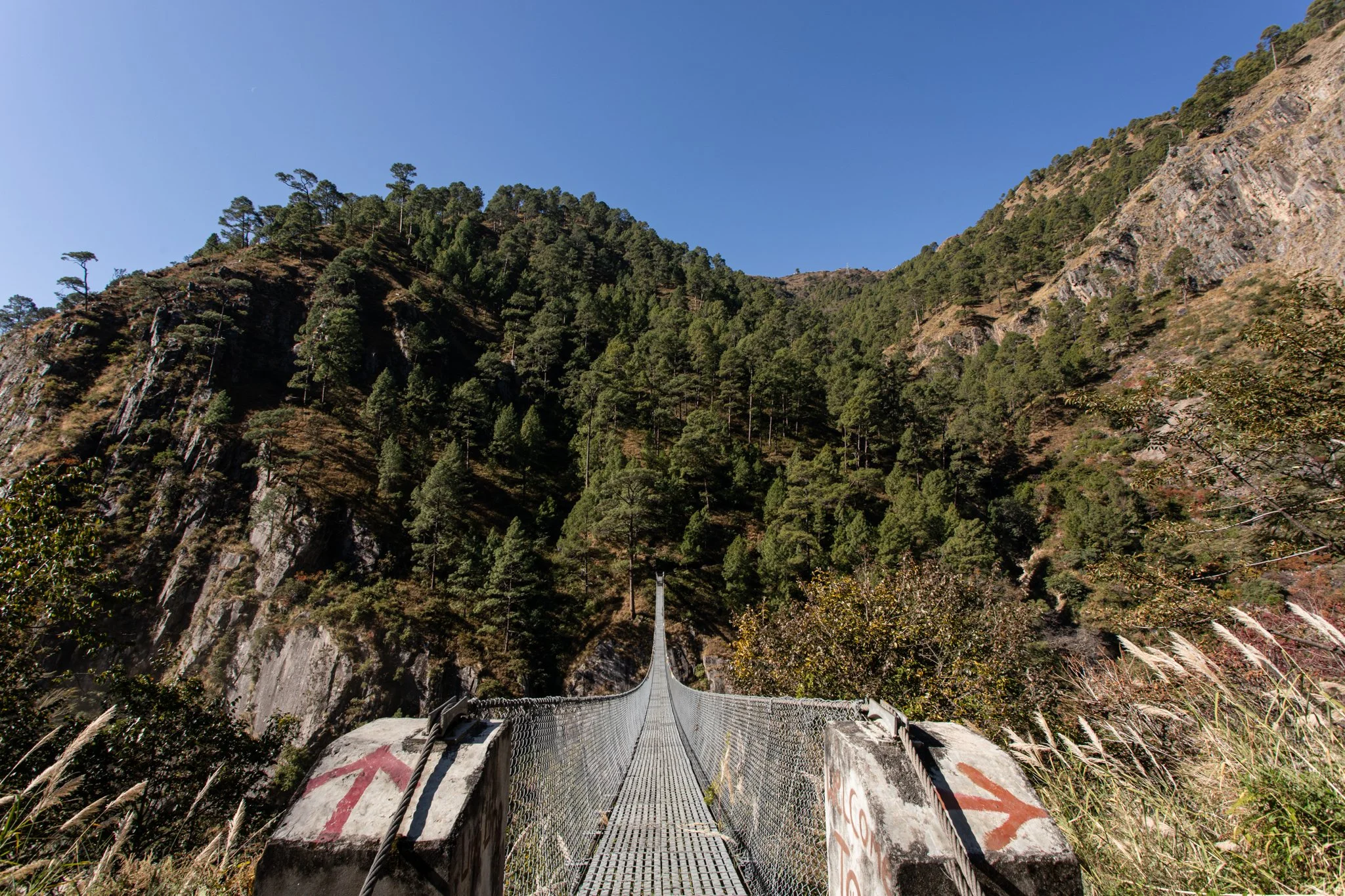 Bridge over the Trishuli river