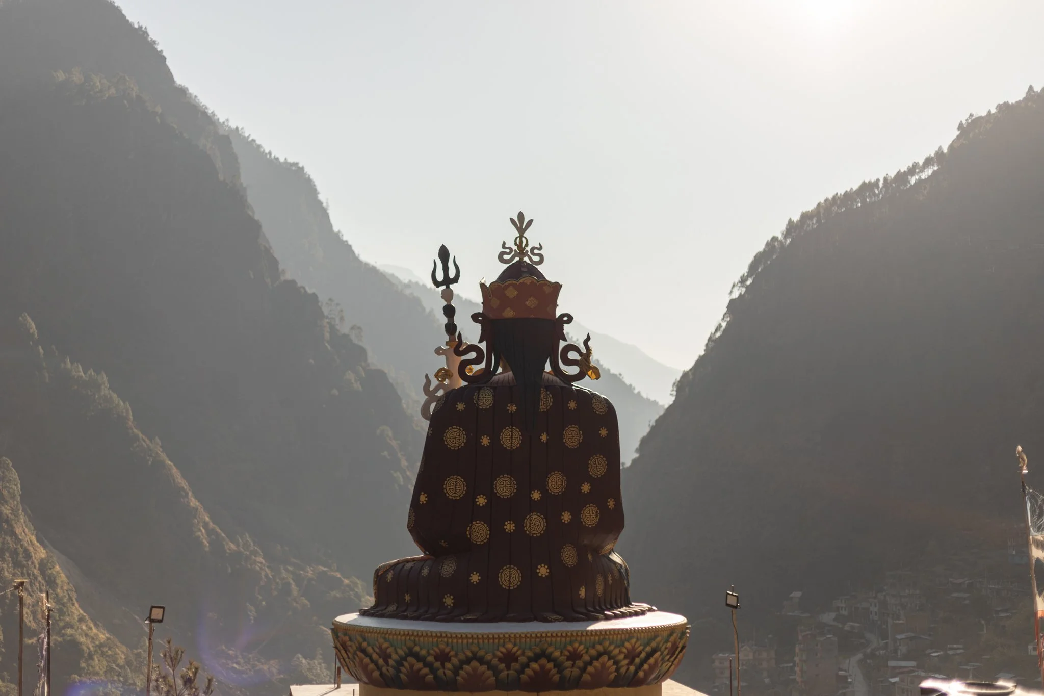 Guru Rinpoche looking at Syabrubesi - 1