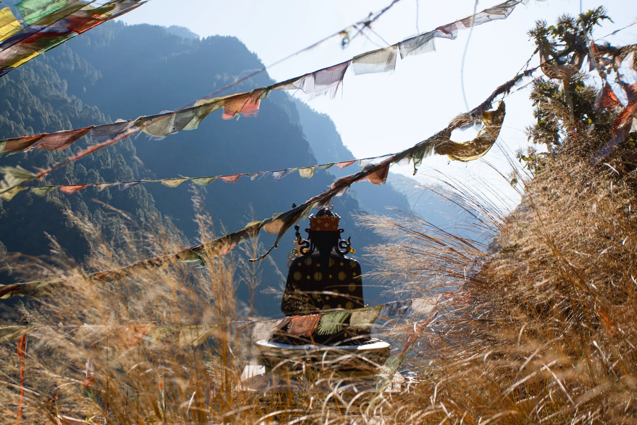 Guru Rinpoche looking at Syabrubesi - 3