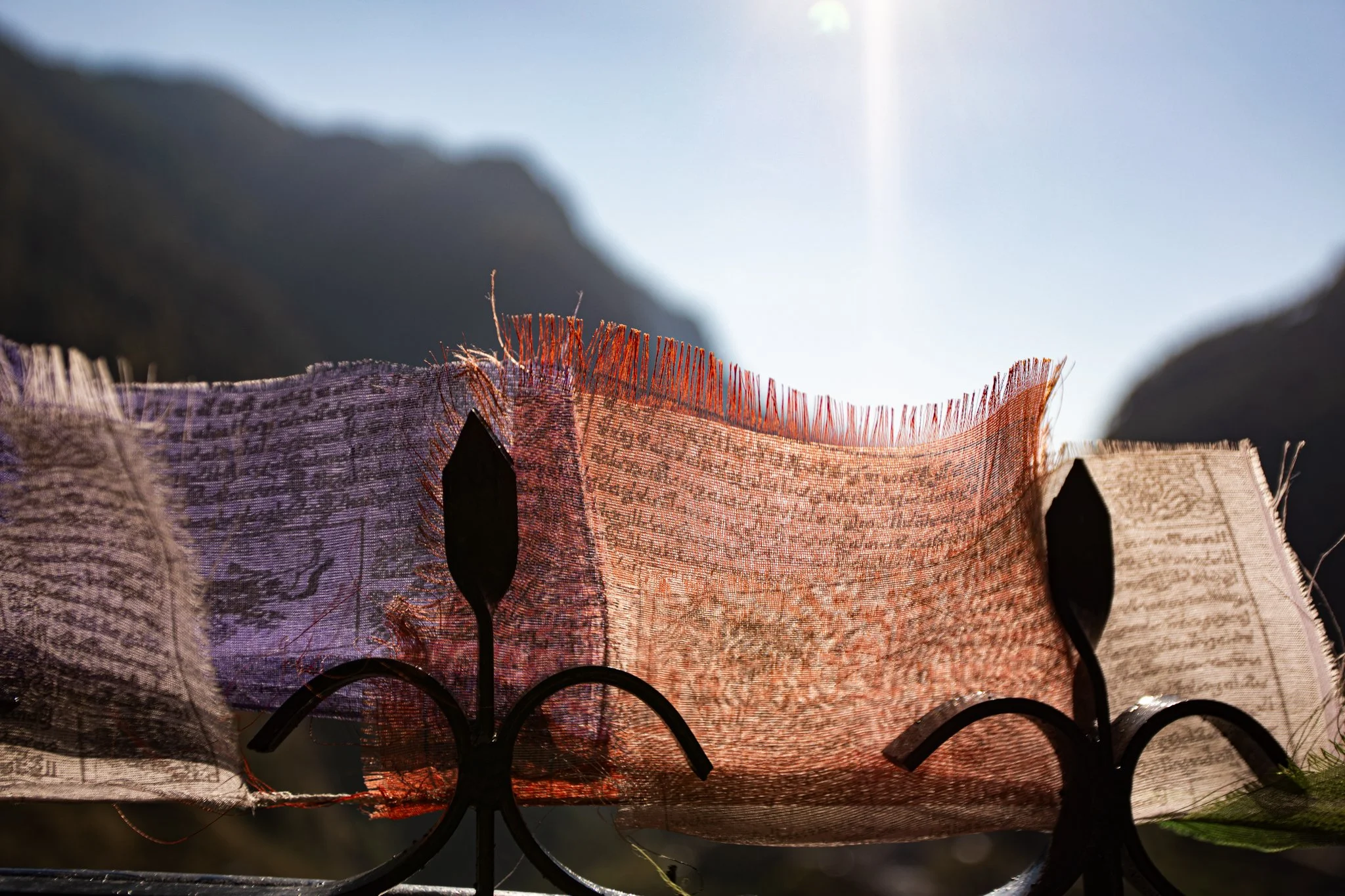 Prayer flags in Syabrubesi - 4