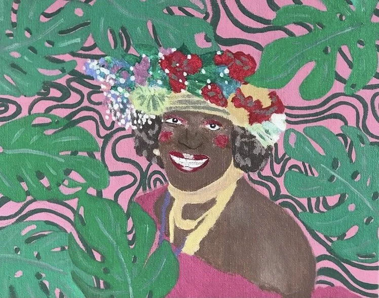Marsha P. Johnson (2020). Acrylic on canvas.